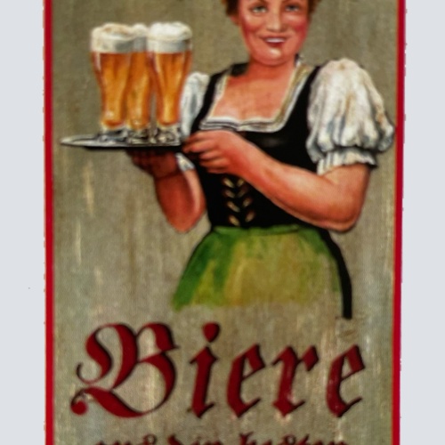 Nostalgie Holzschild Biere Aus Den Besten Brauereien Alkohol Bier Wirt Schild
