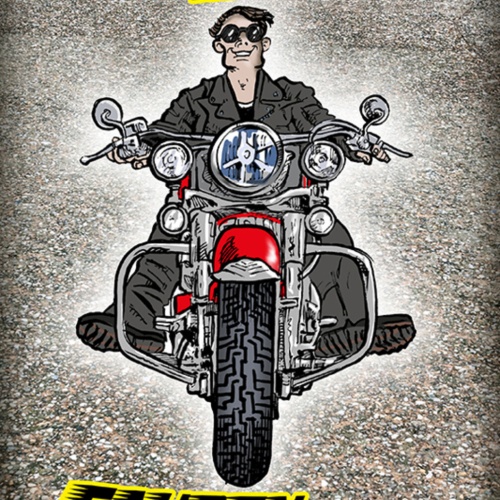 Schild Spruch Echte Männer fahren Motorrad JW