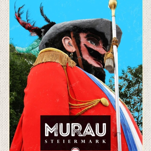 Schild Murau Österreich Steiermark Samson Umzug 12x18 20x30 30x40 Blech/Holz