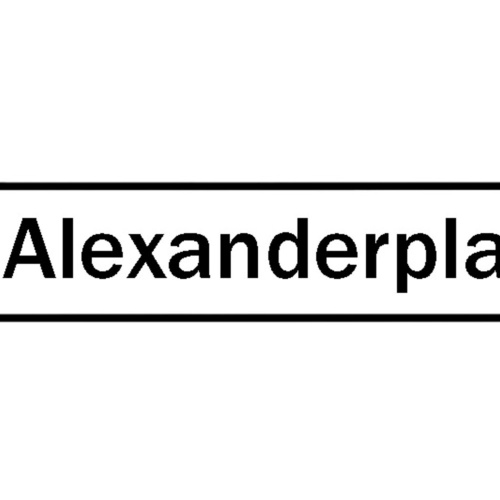 Schild Alexander Platz Berlin Stadt Deutschland Ort Straße 46 x 10 Blech od.Holz