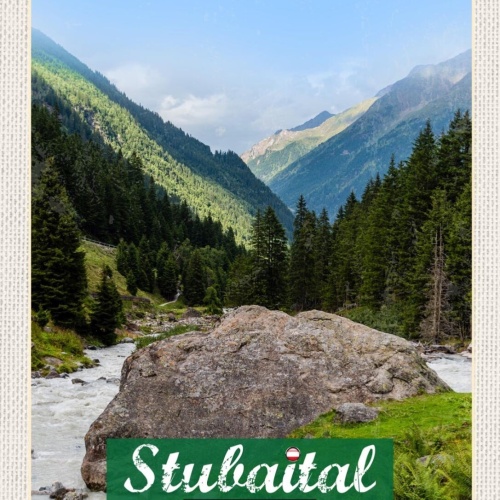 Schild Stubaital Österreich Tirol Berg Gebirge 12x18 20x30 30x40 Blech/Holz