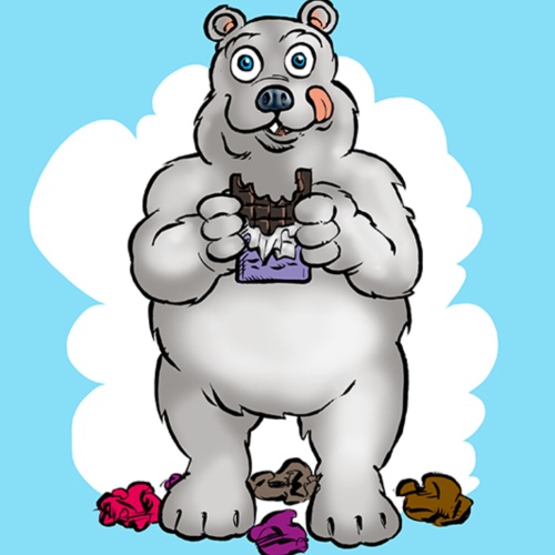 Schild Spruch Ich esse Schokolade nur an Tagen die mit G enden und Mittwochs  JW