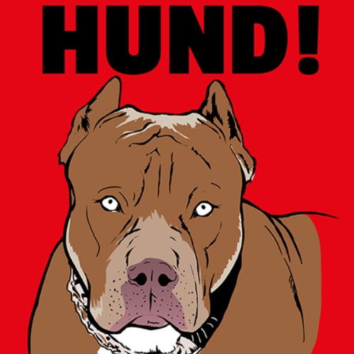 Schild Spruch Vorsicht Hund Gefahr JW