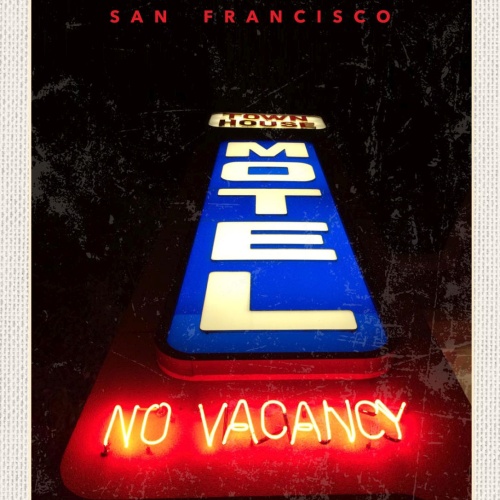 Schild San Francisco Town House Motel USA 12x18 20x30 30x40 Blech/Holz