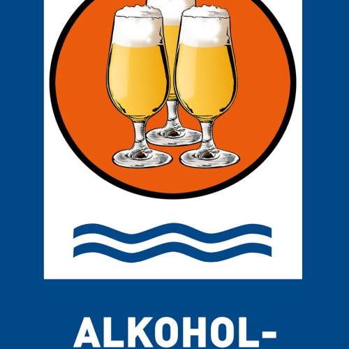 Schild Spruch Alkoholschutzgebiet Wasserschutzgebiet Bier Alkohol JW