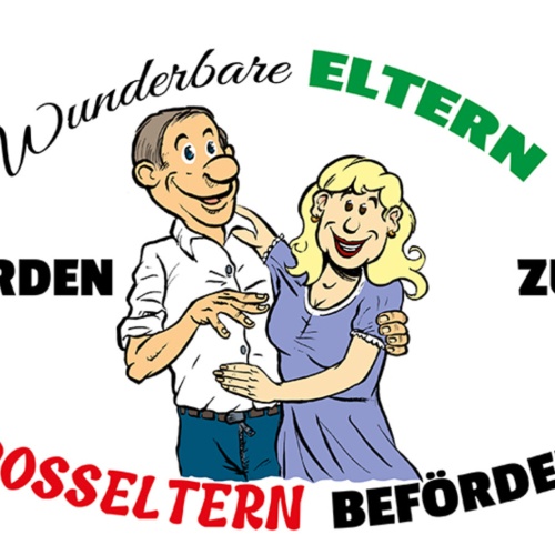 Schild Spruch Wunderbare Eltern werden zu Großeltern befördert Oma Opa JW