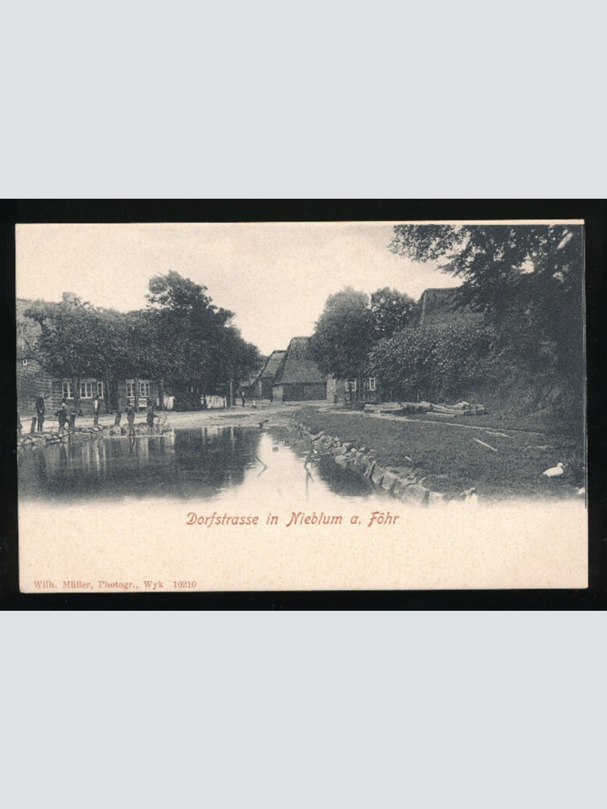 AK aus Nieblum auf Föhr, Dorfstrasse  Schleswig-Holstein (152)