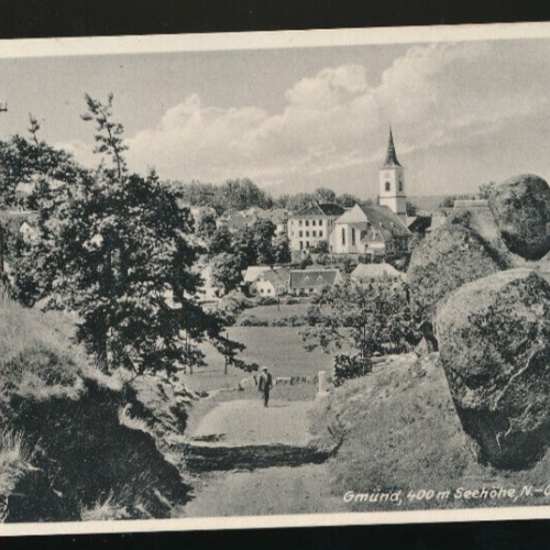 AK aus Gmünd Felsenweg Niederösterreich (609)