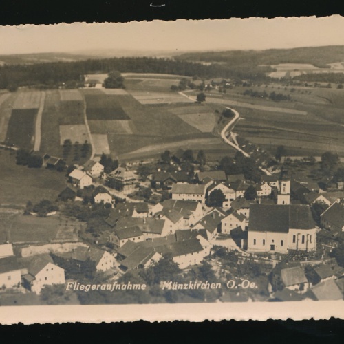 AK aus Münzkirchen Fliegeraufnahme Oberösterreich Österreich (426)