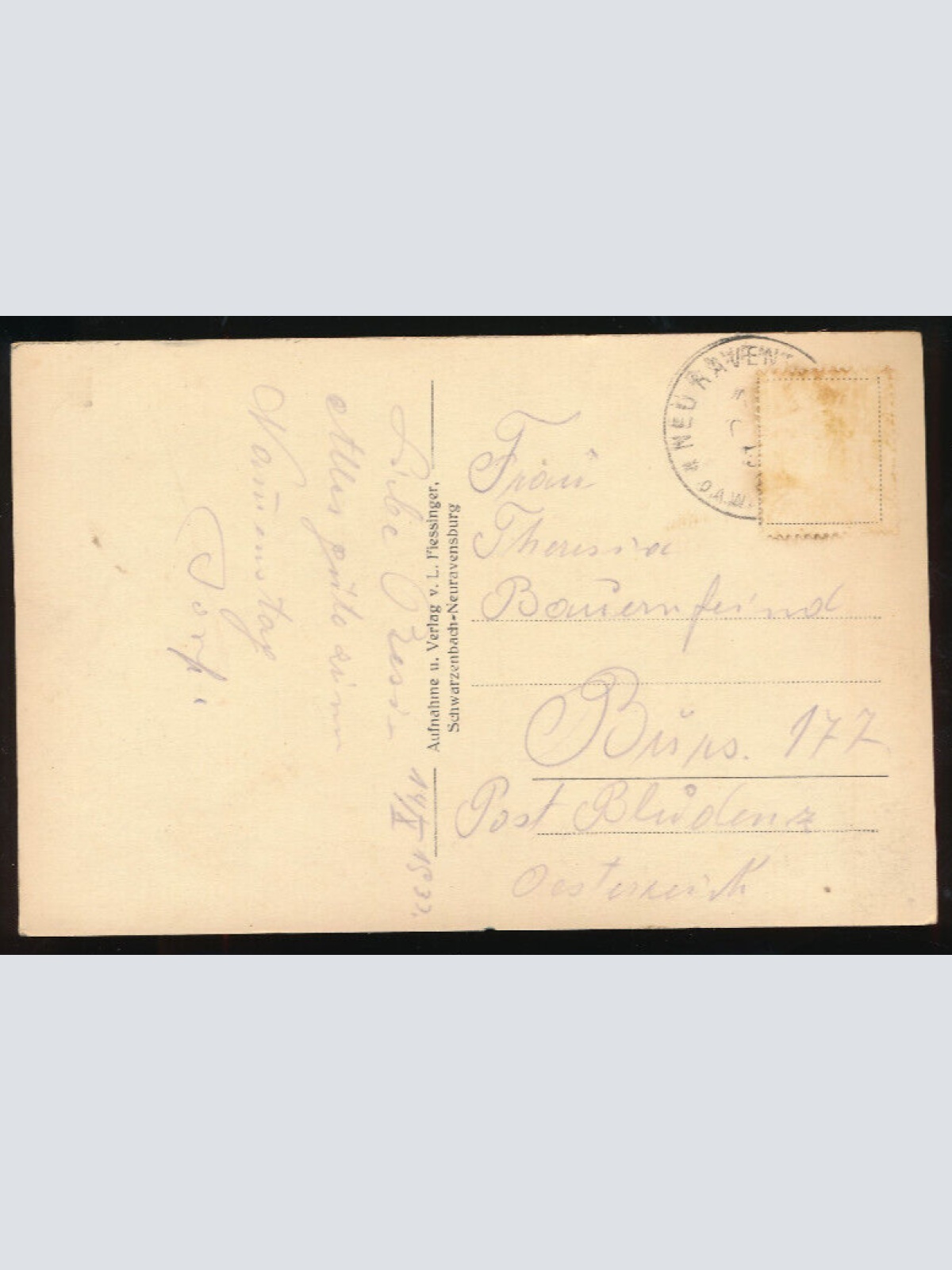 AK aus Neuravensburg Weide mit Kühen mit Blick auf Dorf Baden-Württemberg (719)