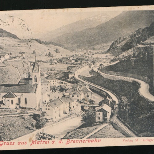 AK gruss aus Matrei an der Brennerbahn Tirol (705)