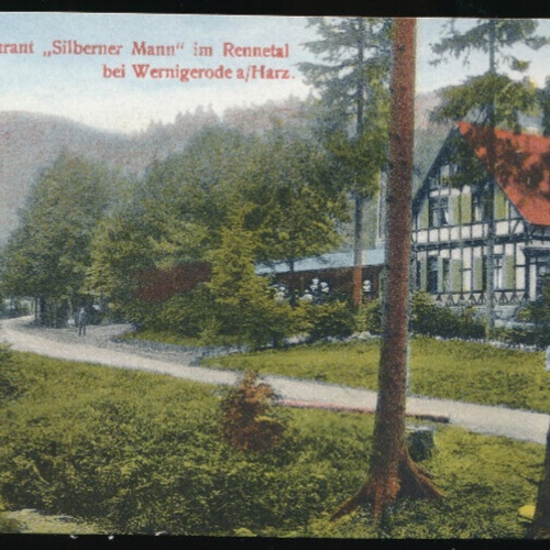 AK aus Wernigerode mit Restaurant Silberner Mann Sachsen-Anhalt (768)