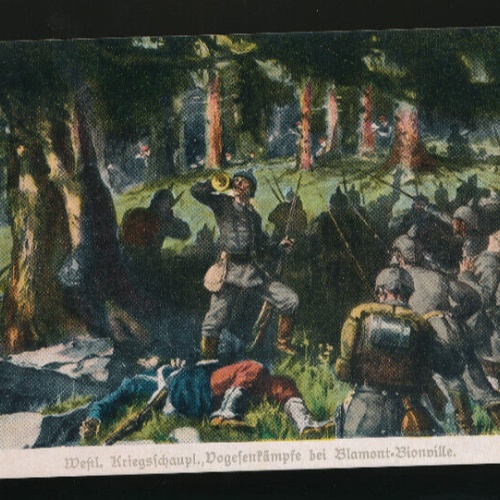 AK Kriegschauplatz Vogesenkämpfe bei Blamont-Bionville (750)