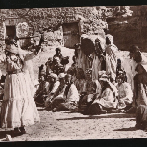 AK von einer Afrikanschen Tänzerin am Marktplatz Afrika (688)