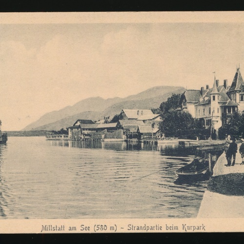 AK aus Millstatt am See Strandpartie beim Kurpark Kärnten (163)