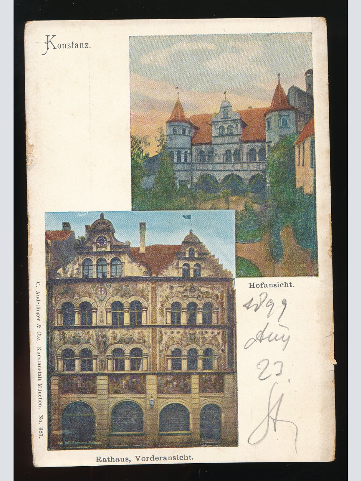AK aus Konstanz mit Rathaus Baden-Württemberg (196)