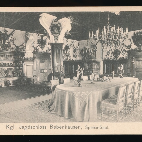 AK aus Bebenhausen Kgl. Jagtschloss im Speisesaal Baden-Württemberg (359)
