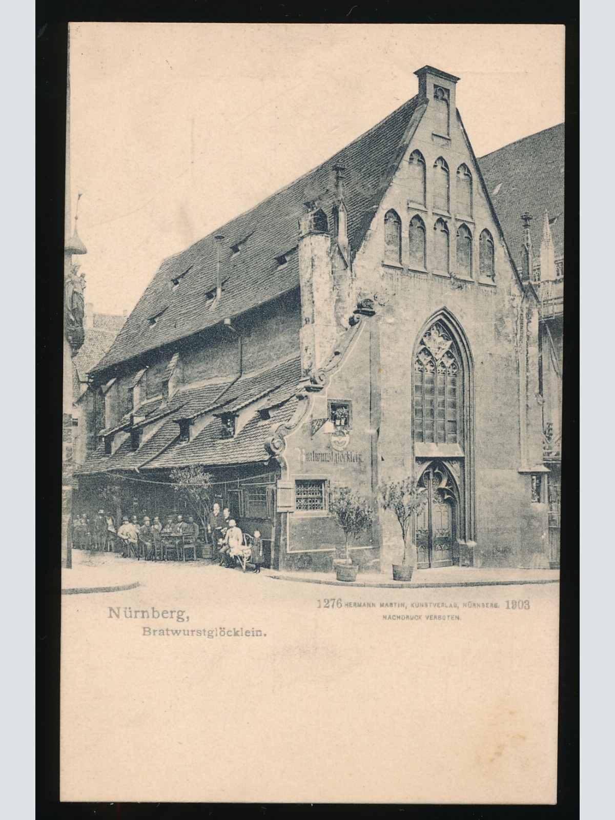 AK aus Nürnberg mit Bratwurstglöcklein Bayern (360)