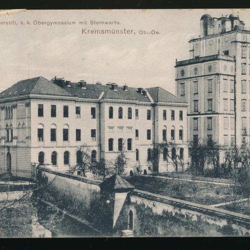 AK aus Kremsmünster K.K Obergymnasium mit Sternwarte Oberösterreich (180)