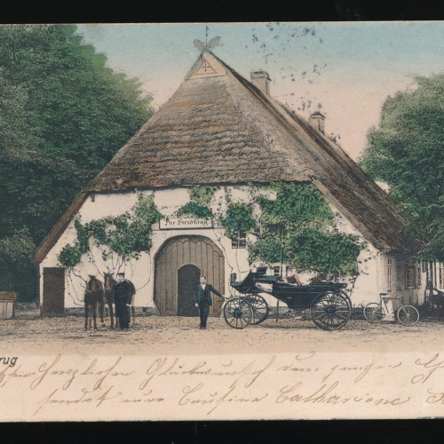 AK aus Walle, Heidkrug mit Kutsche (526)