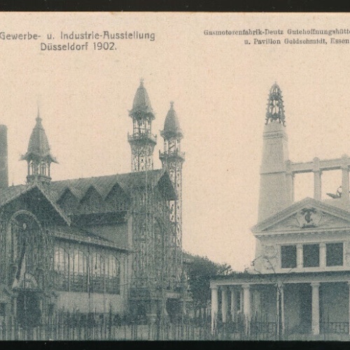 AK aus Düsseldorf Gewerbe u. Industrie-Ausstellung 1902 N.R.W (1008)
