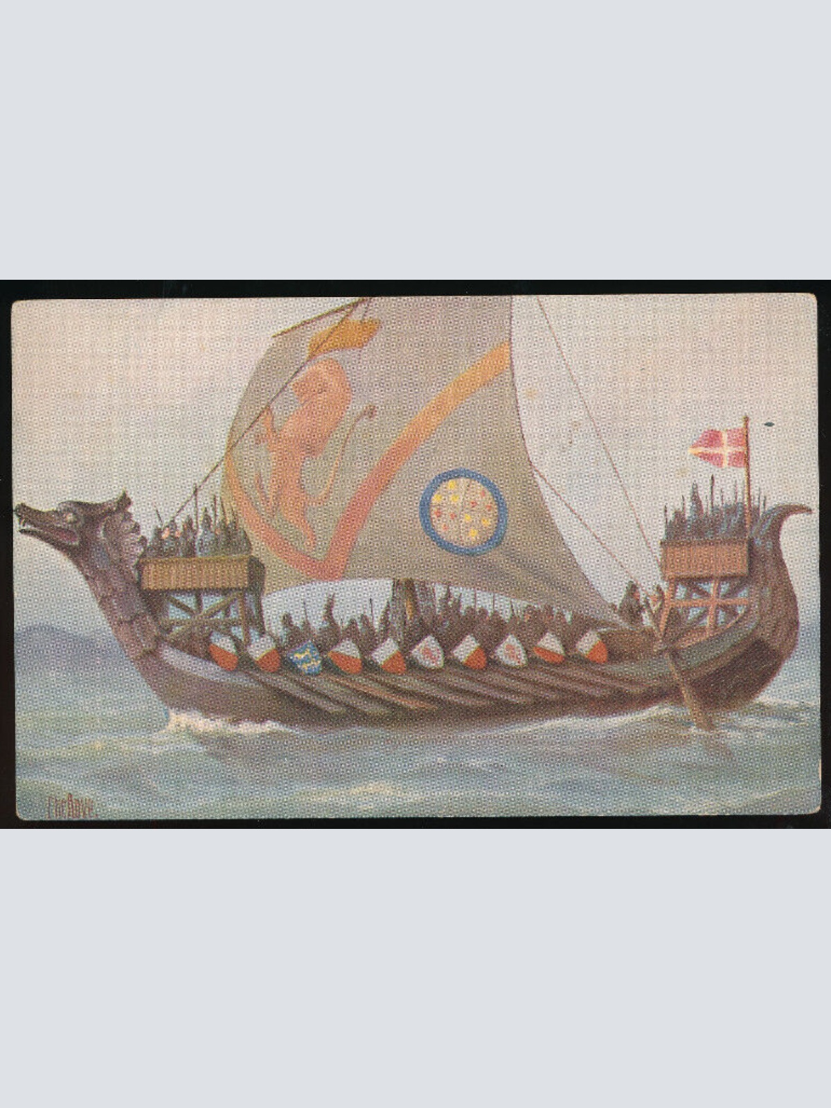 AK vom einem Skandinavischen Drachenboot (893)