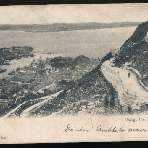 AK aus Bergen Udsigt frs Floivien Norwegen (927)