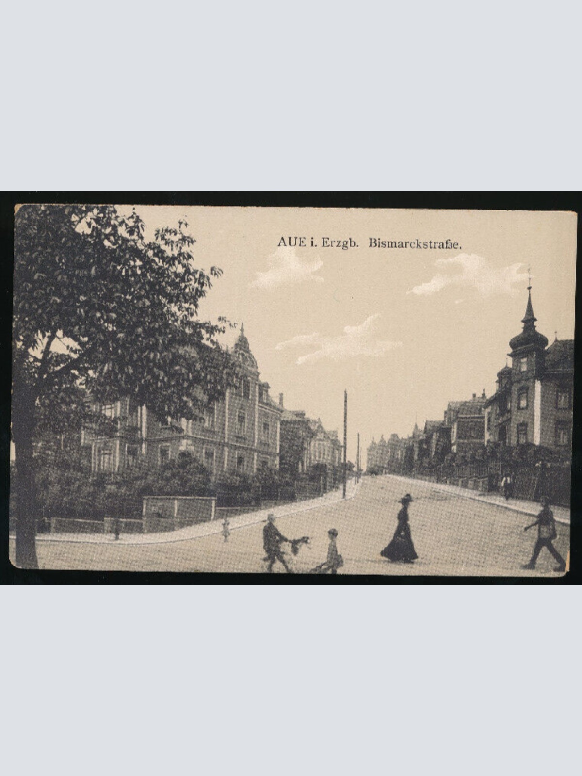 AK aus Aue Bismarckstraße Sachsen (878)