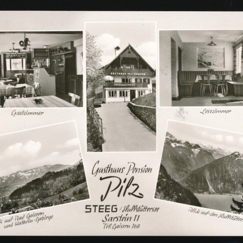AK aus Steeg am Hallstättersee Gasthaus Pension Pilz (377)
