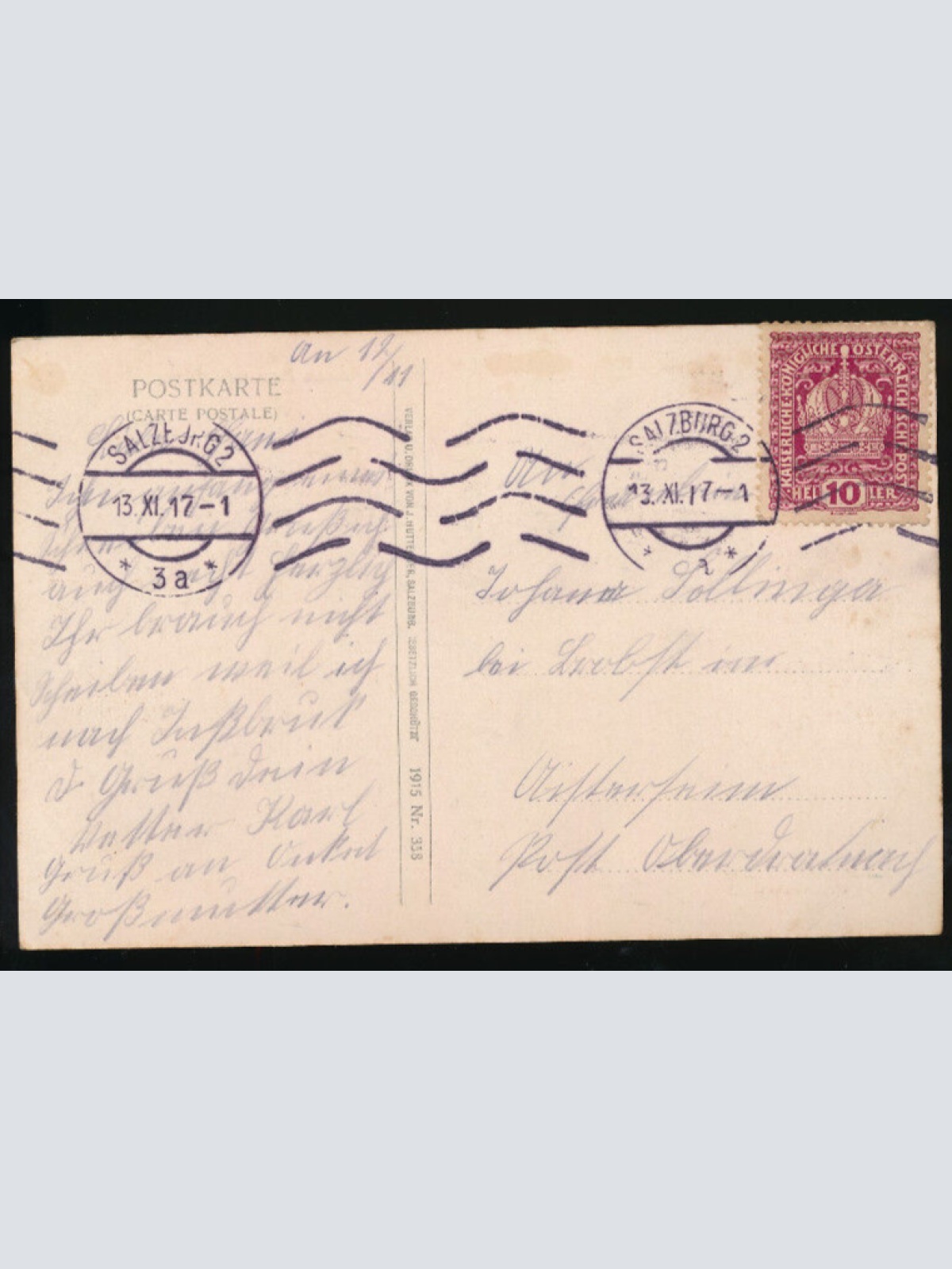 AK aus Maria Plain bei Salzburg mit Gnadenmutter (941)