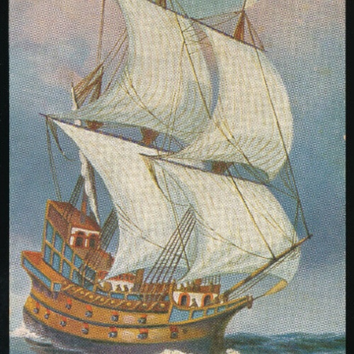 AK vom einem Französischem Kriegsschiff vom 16.Jhrd. (899)