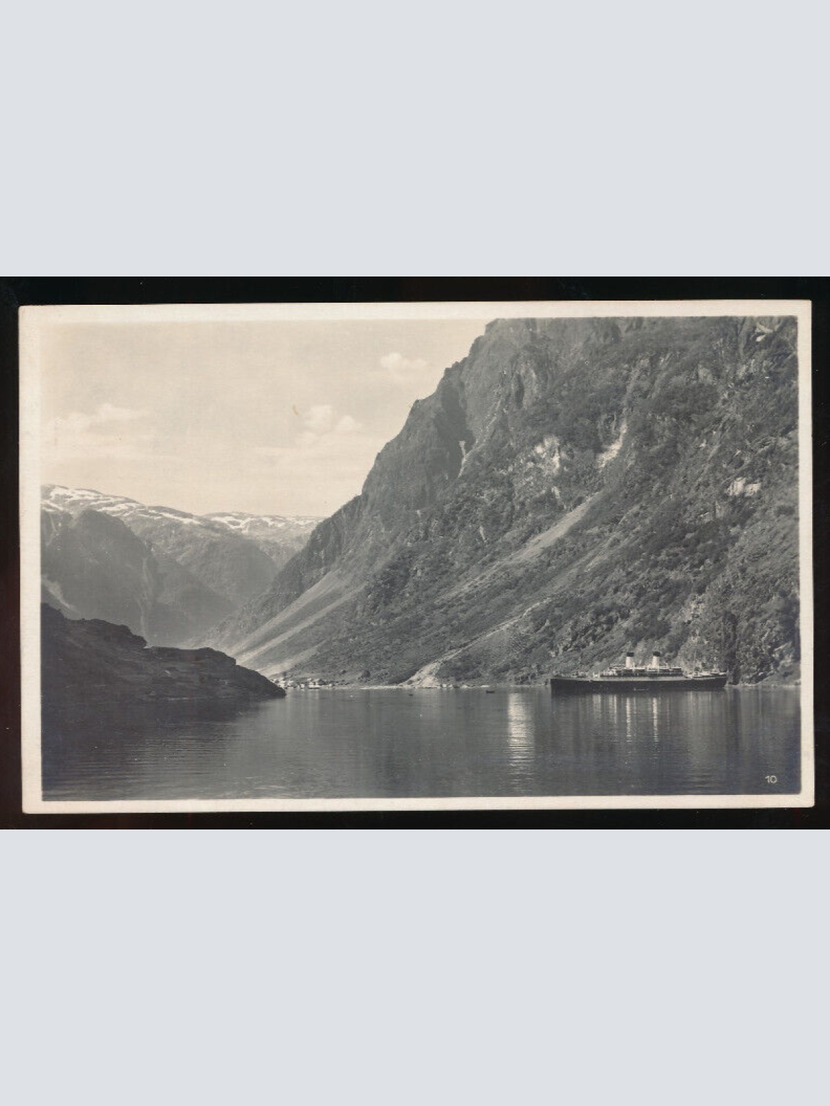 AK aus Gudvangen mit Dampfer Norwegen (930)