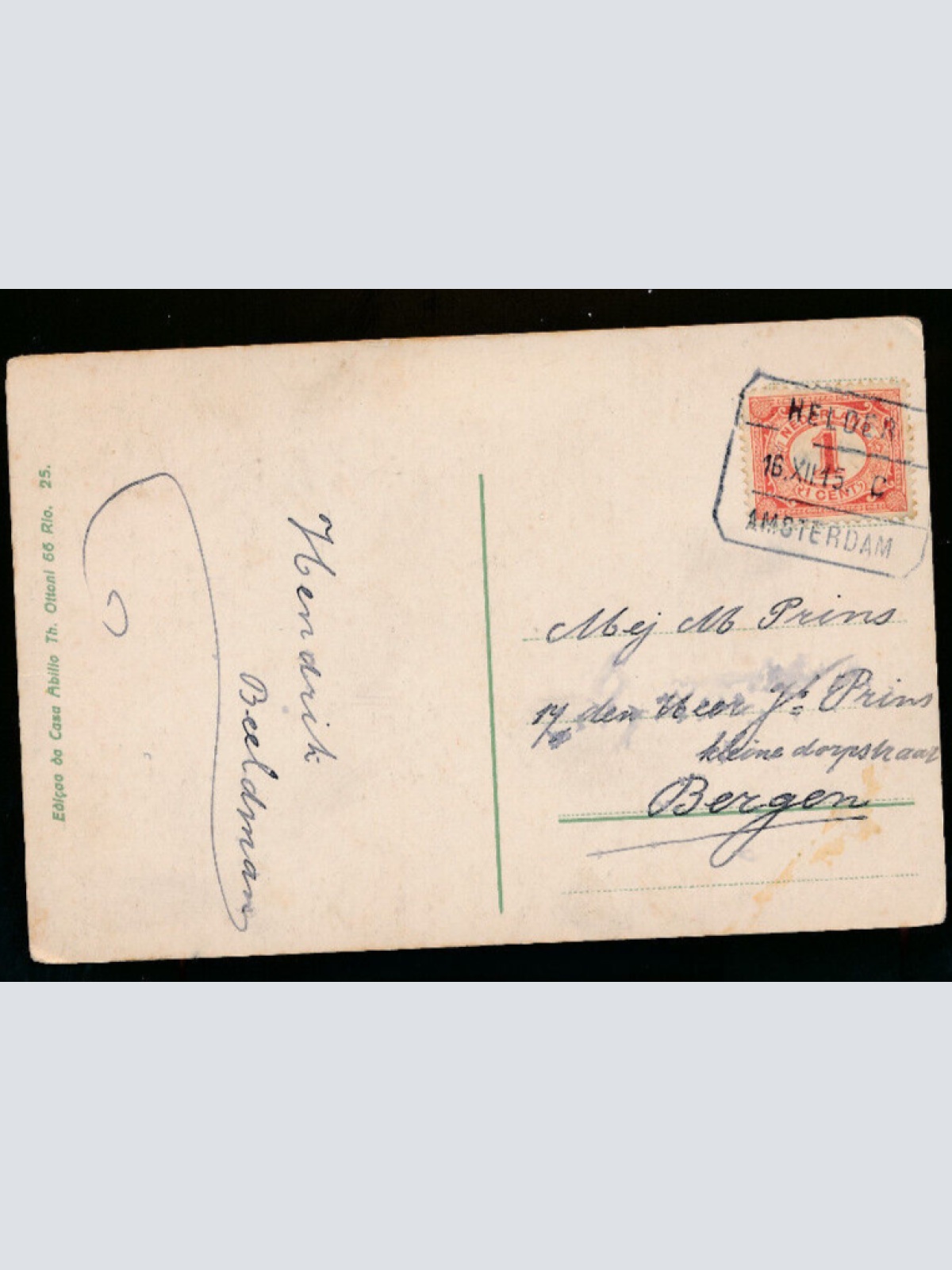 AK aus Lorena Gymnasio Salesiano S.Joaquim Niederlande (1111)