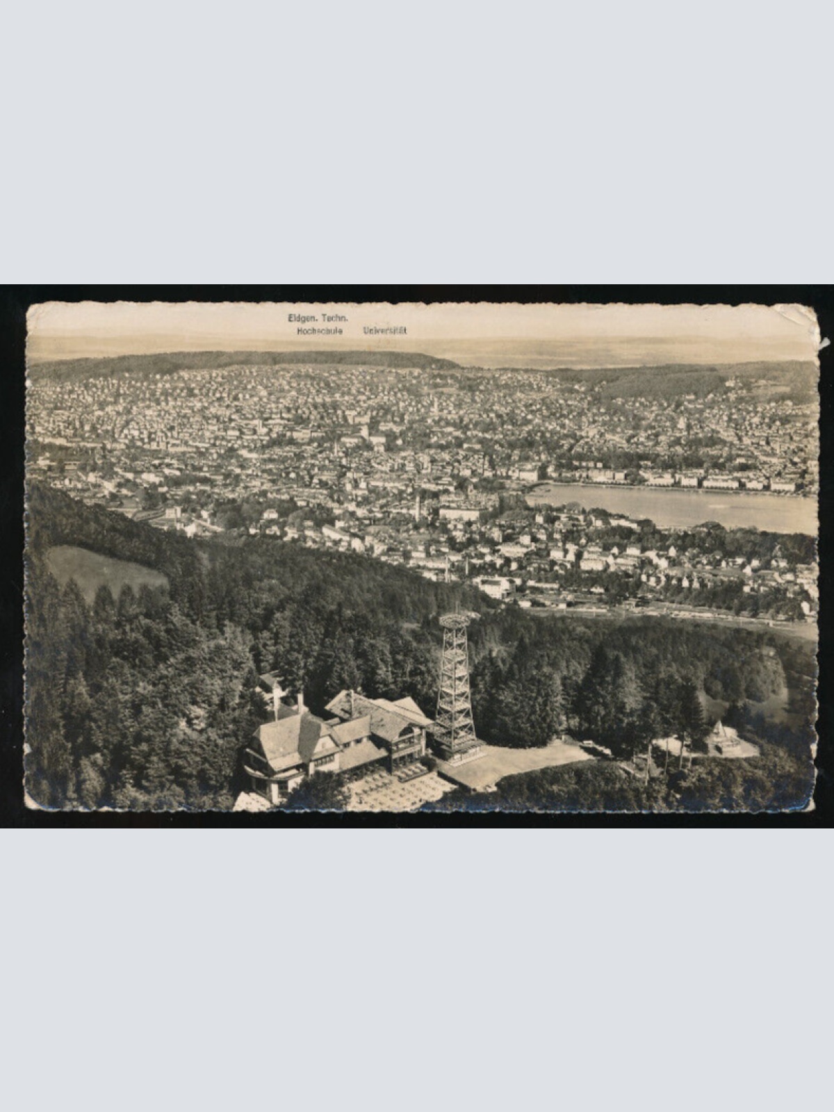 AK aus Zürich Gross Restaurant Uto Kulm Schweiz (1105)