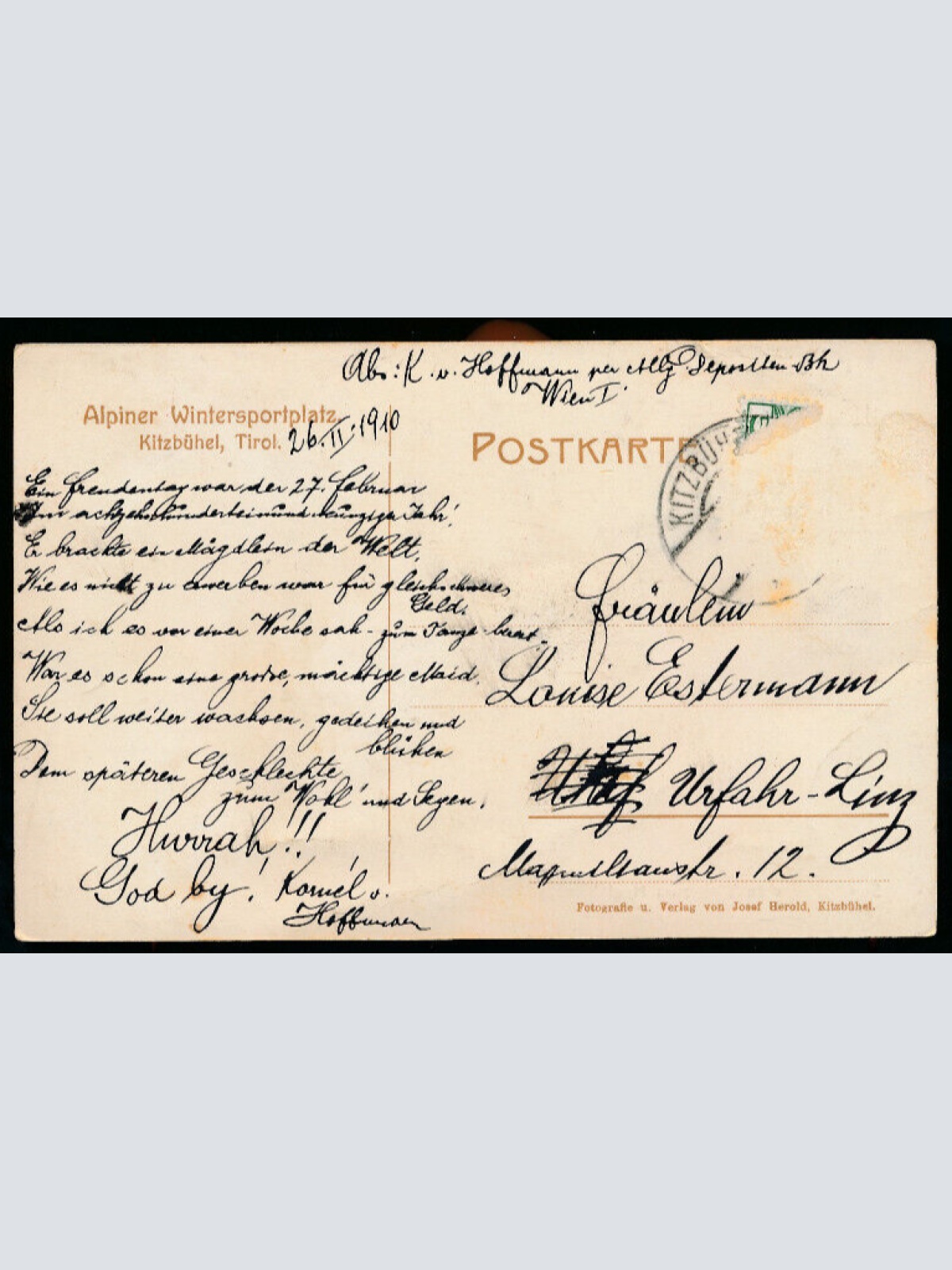 AK Litzbühel Sonnenspitze vom Weg zum Henlabjoch Tirol (1208)