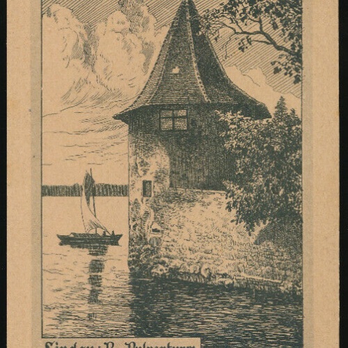 AK aus Lindau i.B. Pulverturm Bayern Deutschland (1144)