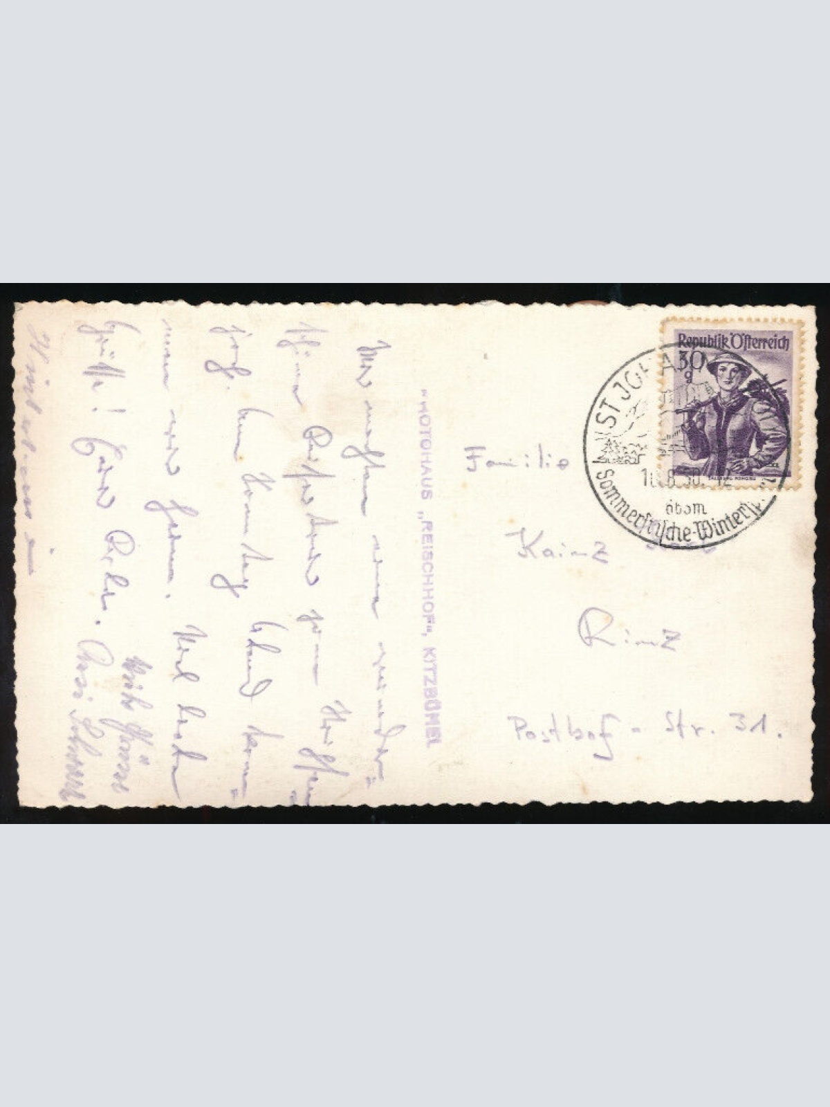 AK aus Kitzbühel Straßenansicht Tirol (1213)