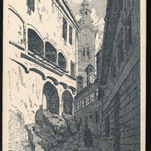 AK aus Steyr Rothenburg in der Badgasse Oberösterreich (1047)