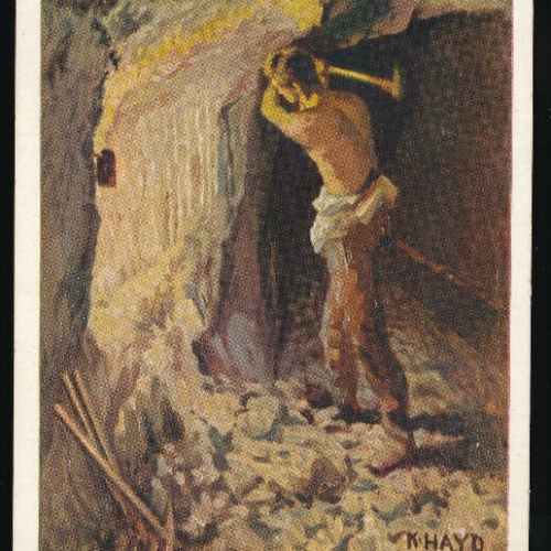 AK Salzbergwerk Dürrnberg bei Hallein Häuer bei der Arbeit Salzburg (1042)