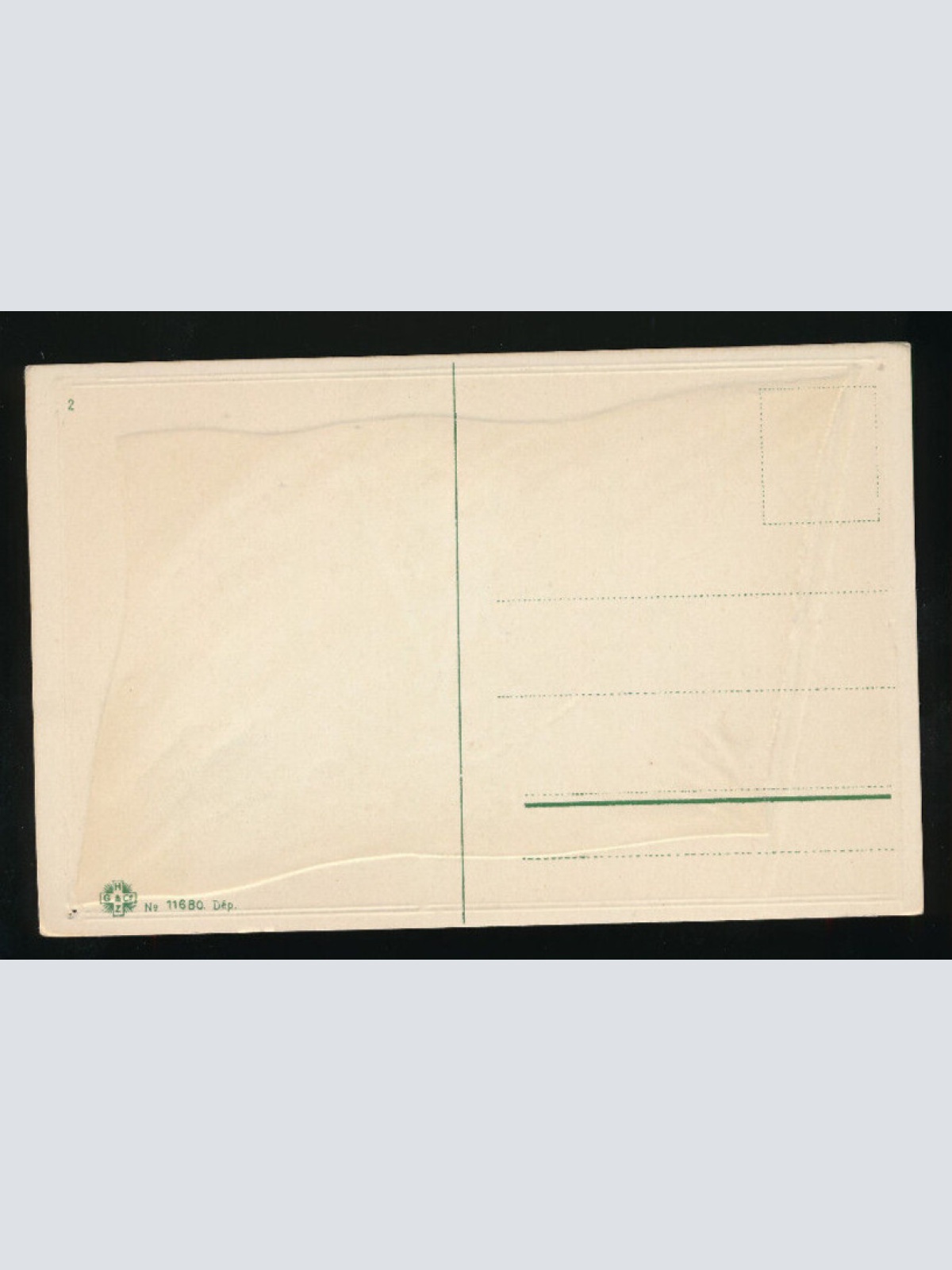 Präge-Karte Flagge - Flaggs Irland - Irlande, Erin co Brach Flagge auf AK (453)