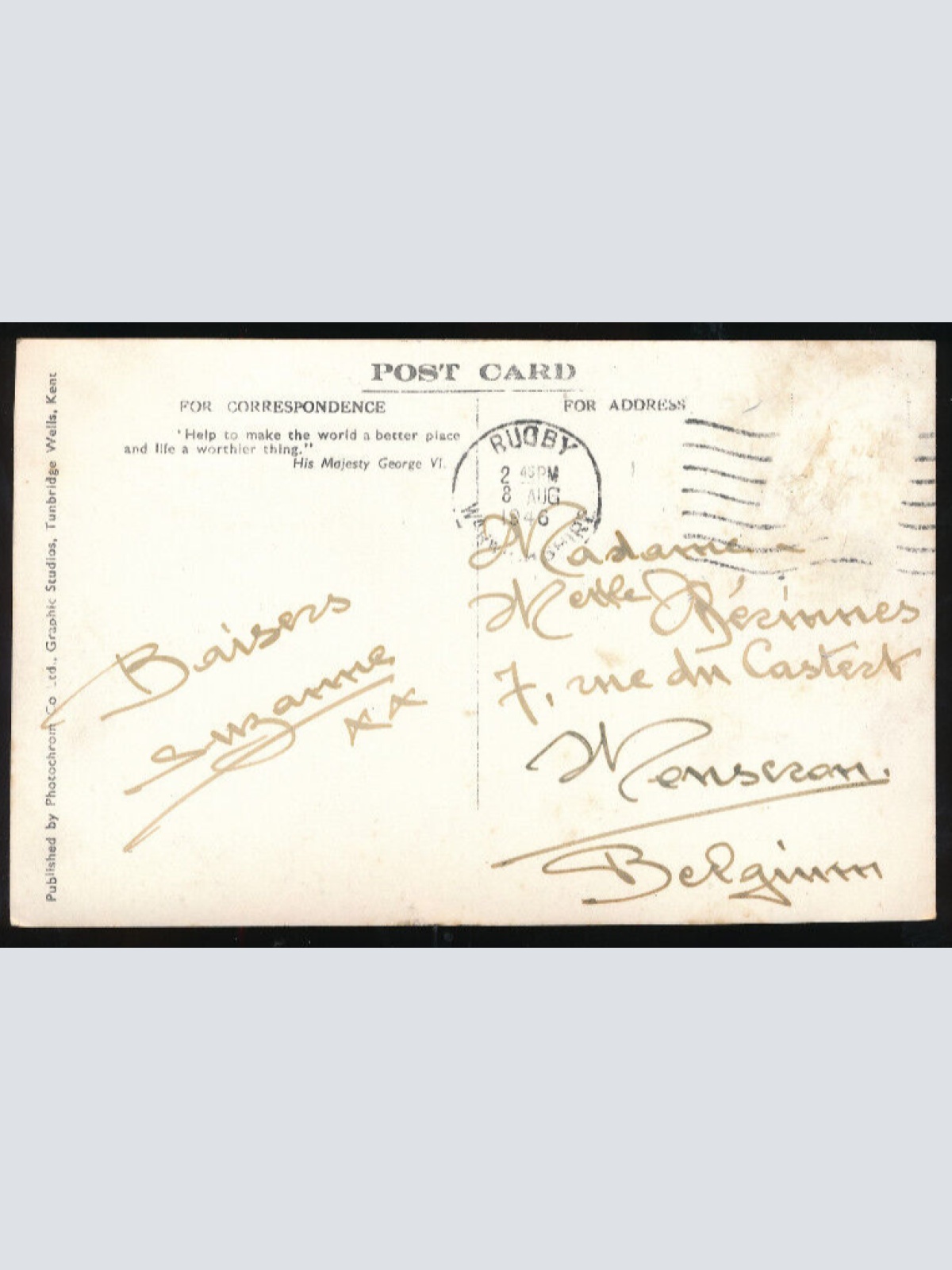 AK aus Castleton East Midlands Stadtansicht England (843)