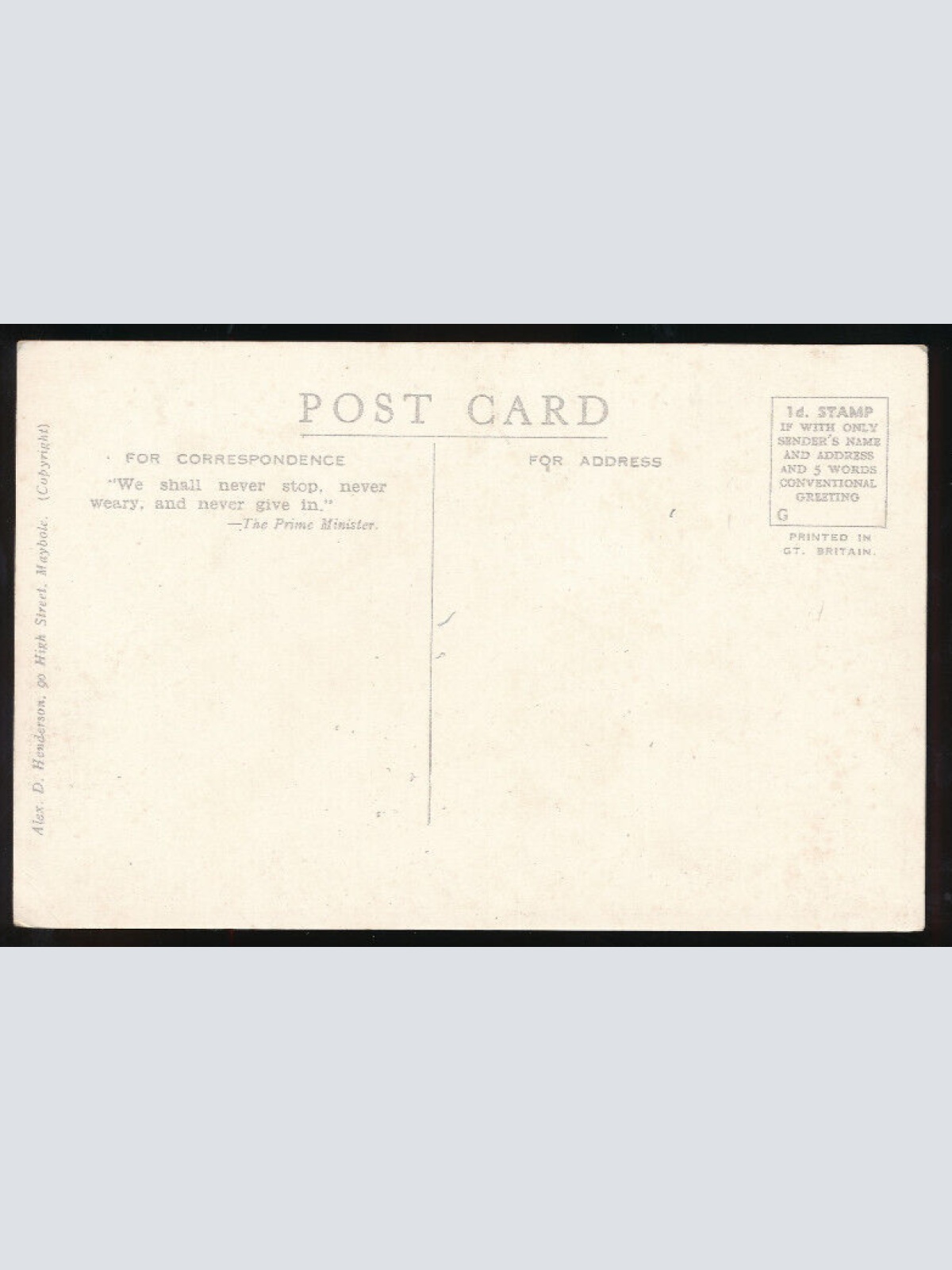 AK aus Stranraer George Street mit Oldtimer Scottland - Schottland (844)