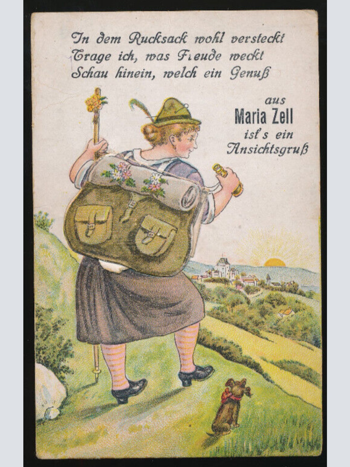 Leporello-Karte aus Maria Zell es ist ein Ansichtsgruss Steiermark (1436)