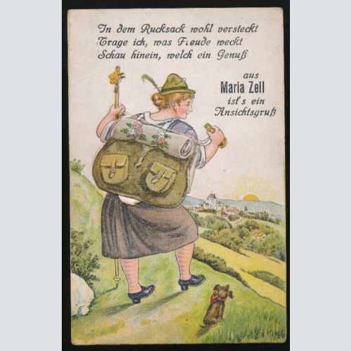 Leporello-Karte aus Maria Zell es ist ein Ansichtsgruss Steiermark (1436)
