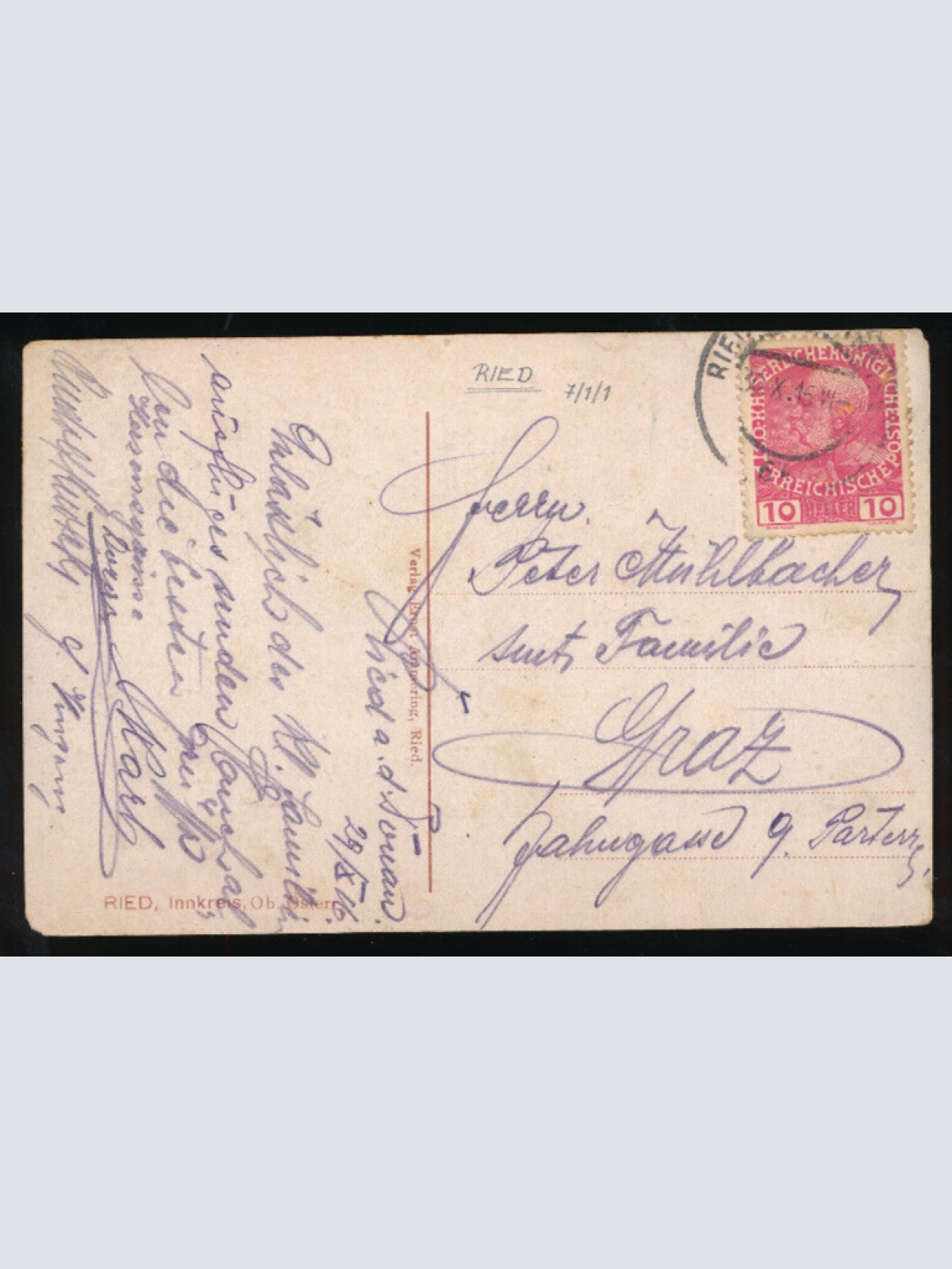 AK aus Ried im Innkreis Mehrbildkarte Oberösterreich (824)