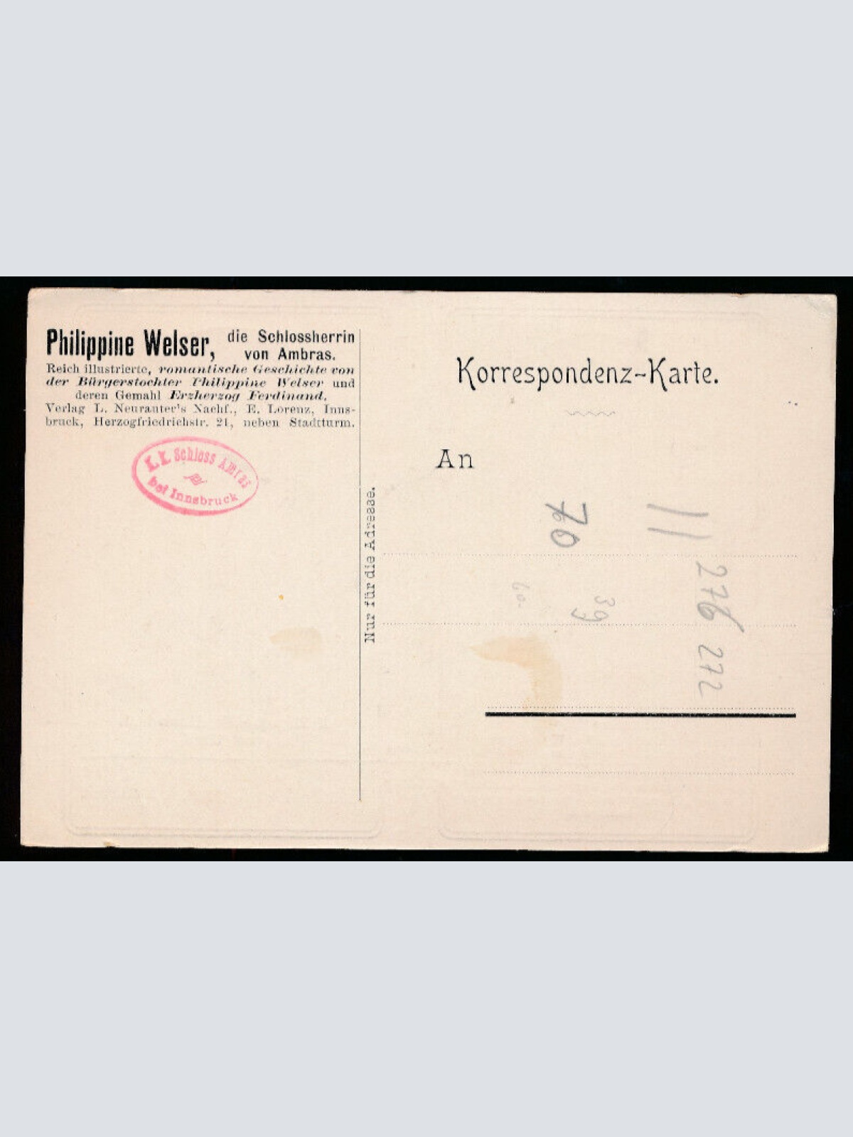 AK Adel Philippine und Erzherzog Ferdinand II. von Österreich  (1470)