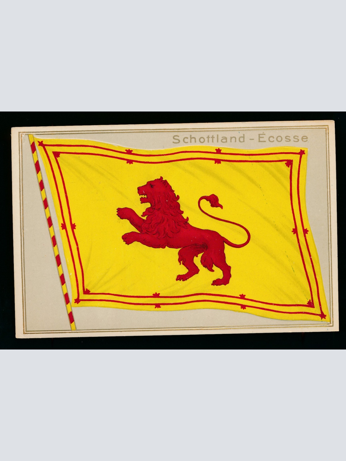 Präge-Karte Flaggen - Flaggs Schottland - Ecosse (332)