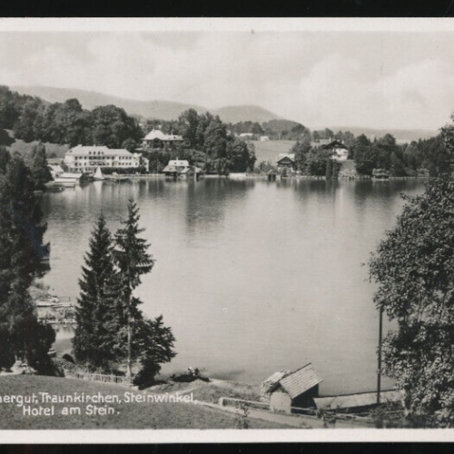 AK aus Traunkirchen Steinwinkel Hotel am Stein Oberösterreich (1541)