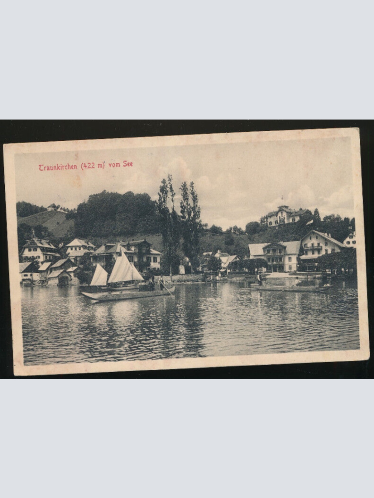 AK aus Traunkirchen mit Boot Oberösterreich (1537)