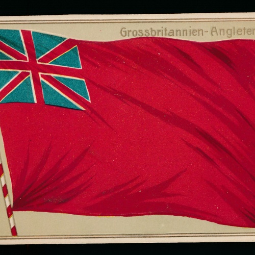 Präge-Karte Flaggen - Flaggs, Grossbritannien - Angieterre (350)